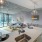 lighted kitchen and dining area