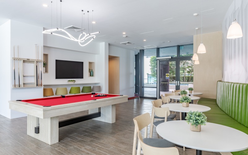 Resident Clubhouse Lounge W/Gaming Tables