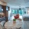open layout of studio apartment